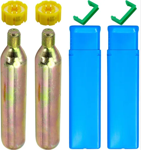 Vista 6 de Paquete de 2 a 3 cartuchos PFD de 24/1.16 oz de CO2, rosca de 1/2 pulgada para chaleco salvavidas inflable, chaleco salvavidas