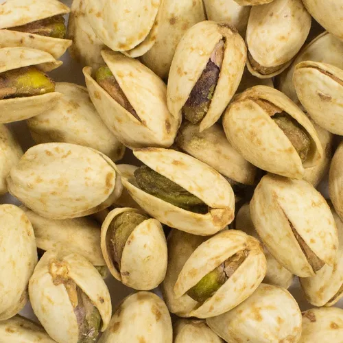 Vista 3 de Cebolla con ajo y pistachos, en la cáscara, 6 onzas, bolsa Kosher