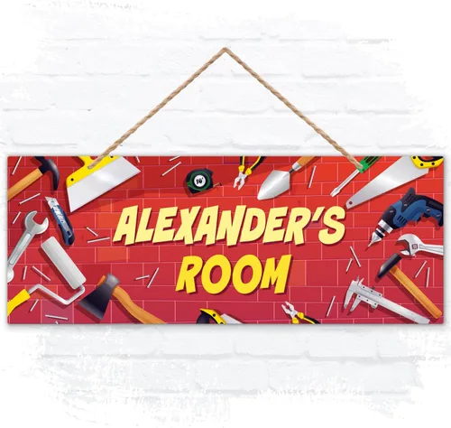 Vista 8 de Letrero personalizado con nombre de niña/niño, letrero decorativo personalizado para dormitorio de niños, tienda de campaña de castillo, Navidad