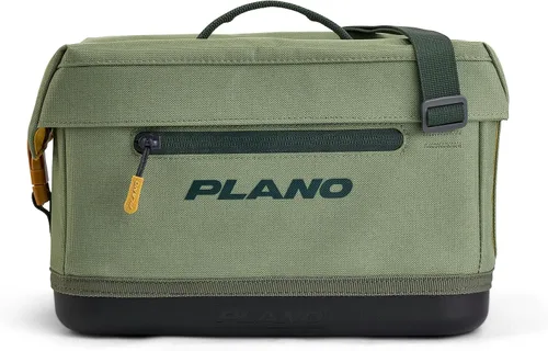 Vista 20 de Plano Bolsa de aparejos de pesca de vanguardia para fines de semana, base impermeable moldeada, almacenamiento espacioso, mangas de herramientas