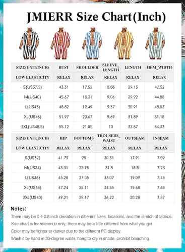 Vista 6 de JMIERR Conjunto de pantalones cortos para hombre, 2 piezas, camisa hawaiana casual de verano con botones y pantalones cortos