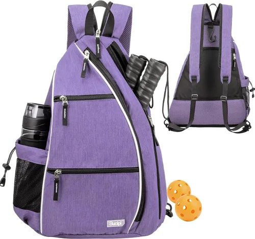 Vista 20 de Sucipi Pickleball Bag for Men & Women,Convertible Backpack with Fence Hook Negro