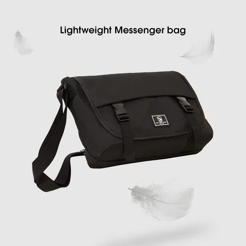 Vista 4 de OIWAS clásico bolso de mensajero para hombres - 14 pulgadas escuela Satchel Bolsas para niños portátil hombro ocio Crossbody hombres mujeres librero
