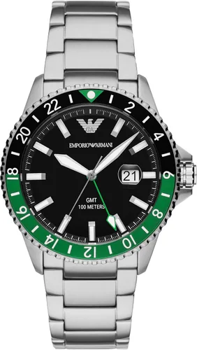 Vista 21 de Emporio Armani World Explorer Dive-Inspired Men's Watch with Stainless Steel, Silicone or Leather Band