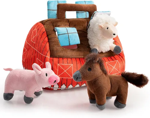 Vista 16 de Hollypet Juguete chirriante para perro, juguetes interactivos de felpa para perros pequeños y medianos y masticadores no agresivos, juguetes