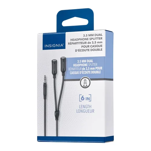Vista 8 de Insignia - Cable de audio de 0.138 in (NS-MP3AX-C) de 5.9 ft