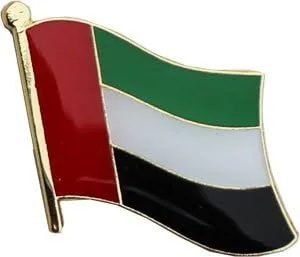 Vista 2 de Flagline Emiratos Árabes Unidos - Pin de solapa nacional
