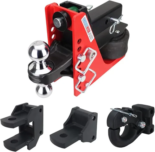 Vista 10 de Shocker - Kit de remolque para receptor de aire, para montaje en granja, se adapta a enganche de 2-1/2 pulgadas, tiene combo negro de bolas de 2