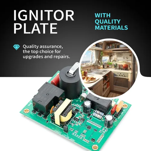 Vista 7 de Tablero de control de ventilador, tablero de encendido universal de 12 V CC, 4.25 pulgadas de largo x 3.35 pulgadas de ancho, compatible
