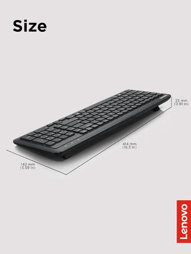 Vista 5 de Lenovo Teclado inalámbrico 300, negro
