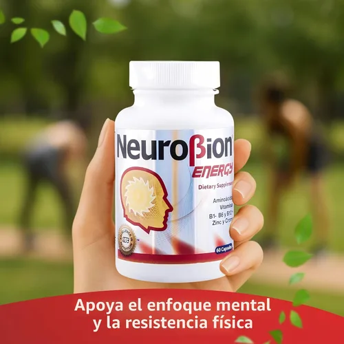 Vista 7 de 60 Cápsulas Neurobion Energy - Aminoácidos Vitamina B1 B2 B6 B12 - Aumenta la Alerta Mental y la Resistencia
