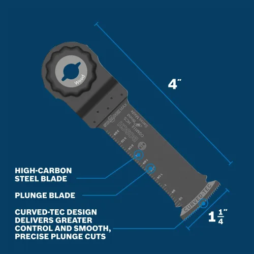 Vista 3 de Bosch OSM114 - Cuchilla oscilante de acero de alto carbono StarlockMax® de 1-1/4 pulgadas