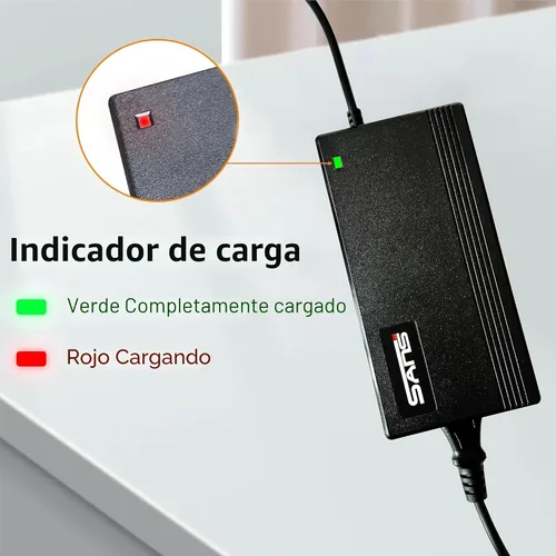 Vista 3 de Syvrac Cargador Eléctrico de Bicicleta 48-54.6V 2A para Batería de Litio de 48V Voltaje de Entrada AC120V (Conector Jack DC2.1MM)