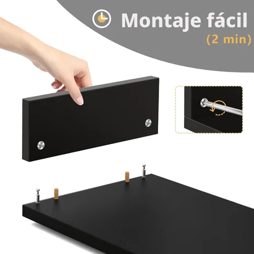 Vista 7 de TAVR - Soporte para monitor doble, organizador de escritorio de oficina para 2 monitores, longitud y ángulo ajustables, 3 estantes, soporte