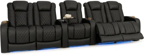 Vista 63 de Seatcraft Virtuoso 365 - Asiento de cine en casa (3 unidades), color ébano