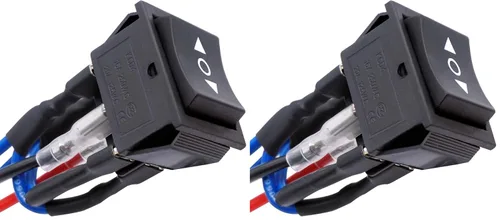 Vista 5 de TWTADE Interruptor de inversión de polaridad de bloqueo 12V 10A Control de motor CC 6 pines 3 posiciones ON-OFF AC 110V-220V Interruptor de palanca