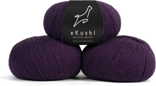 Vista 46 de 100% Hilo de Alpaca Baby para Tejer y Ganchillo - 1 Cono de Hilo Premium DK - Ligero, Hipoalergénico y Térmico Hecho en Perú - Ideal para Proyectos