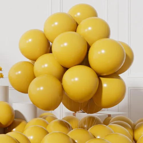 Vista 15 de AULE Globos metálicos negros de 12 pulgadas, 50 globos de látex negros, helio cromado, globo grueso brillante, decoración perfecta para fiesta