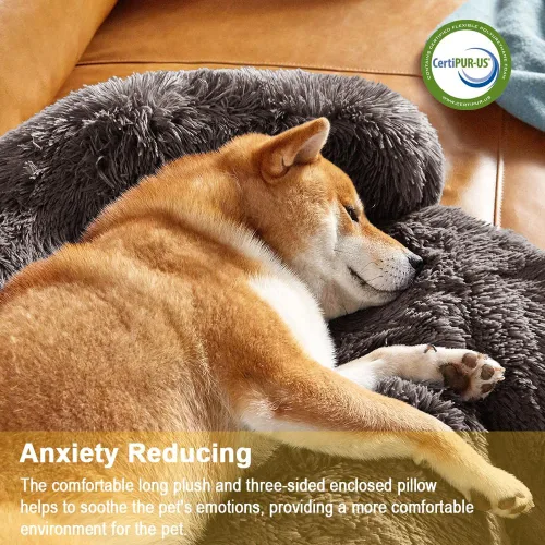 Vista 4 de Codi Cama calmante para perros – Tapete protector de sofá antiansiedad para perros grandes, 41 x 37 x 6 pulgadas, lavable a máquina, esponjosa