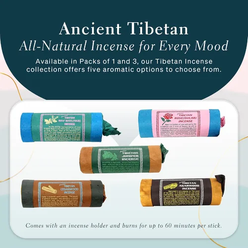 Vista 7 de Incienso tibetano antiguo de madera de agar, para mediación, yoga, oración, medicina aromática, alivio del estrés, calma