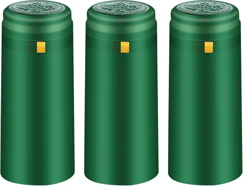 Vista 15 de Cápsulas termorretráctiles de PVC, 120 unidades de fundas retráctiles de vino negro mate, tapas transparentes para botellas de corchos, cápsulas