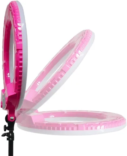 Vista 8 de Kit de luces de anillo [versión mejorada-0.7 in ultra delgado]-18 pulgadas, 3200-5600 K, anillo de luz LED regulable con soporte de luz, clip