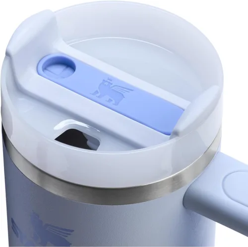 Vista 2 de STANLEY Quencher H2.0 - Vaso con mango y popote de 14 oz Tapa de 3 posiciones Flowstate Compatible con portavasos para viajes Vaso de acero