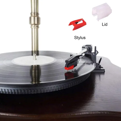Vista 6 de Paquete de 4 agujas de repuesto para tocadiscos Ruby para ION Jenson Crosley Victrola Sylvania Turntable Phonograph LP Vinyl Player Más marcas