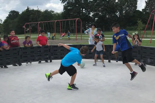 Vista 5 de 15' GaGa Pit Ball Juego con puerta ADA y puntales