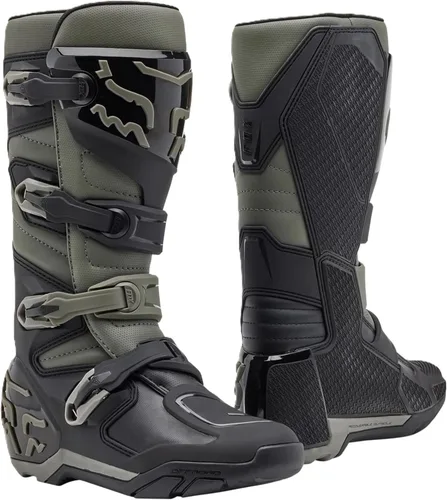 Vista 12 de Fox Racing Botas de motocross todoterreno para dirt bike Comp X para hombre Negro