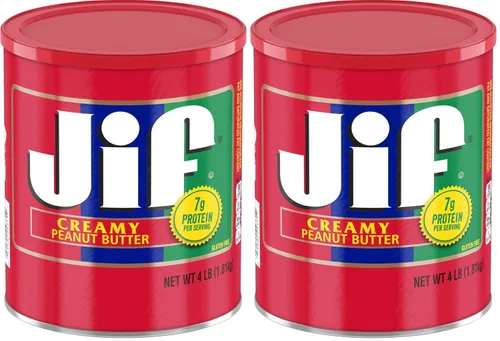 Vista 16 de Jif Mantequilla de maní cremosa reducida en grasa, 12 frascos (16 onzas)