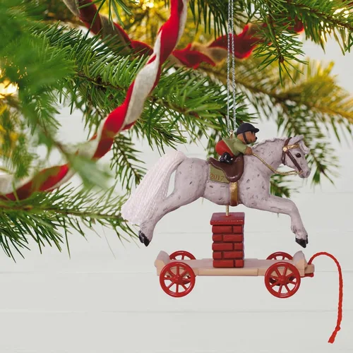 Vista 4 de Hallmark 1595QX9315 Pony para Navidad #20 Saltar Caballo Recuerdo Adornos de Navidad