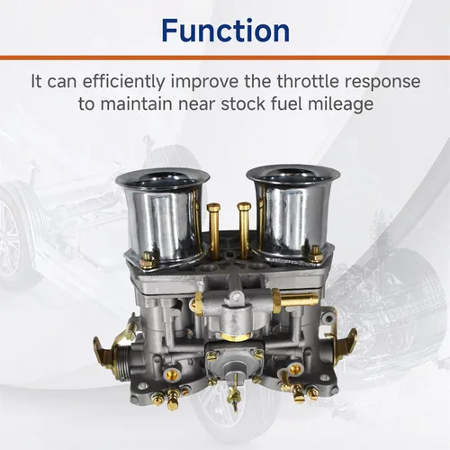 Vista 5 de GXYWADY Repuesto de carburador de 2 barriles para VW Beetle Bug Fiat Weber Engine 40 IDF Carb