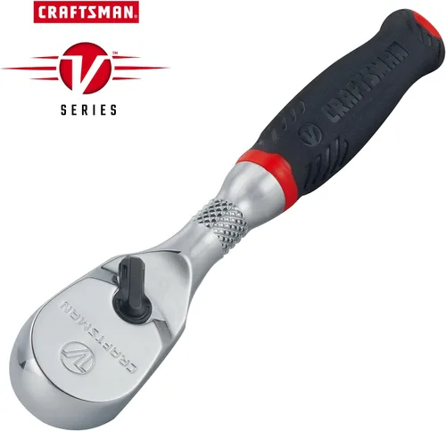Vista 2 de CRAFTSMAN Trinquete Serie V, accionamiento de 1/4 pulgada, 80 dientes, agarre cómodo (CMMT86304V)