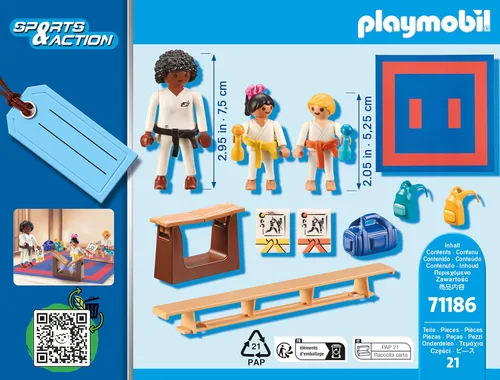 Vista 2 de Playmobil 71186 Entrenamiento de Karate