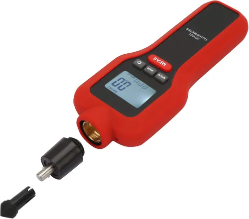 Vista 2 de Mano sin contacto 2-99999 & Contacto 2-19999 LCD Digital Tacómetro Tach Rotar Medidor de velocidad para pruebas sin contacto y contacto
