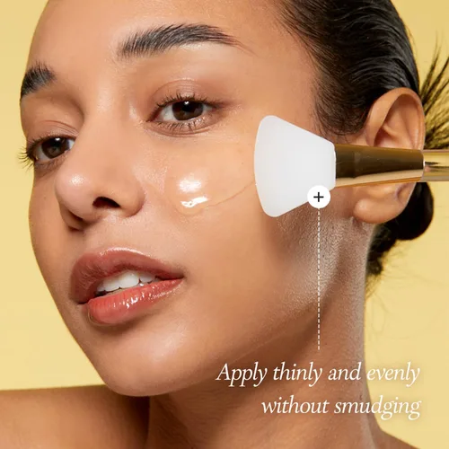 Vista 3 de APRILSKIN Dúo de cuidado de poros y brillo con cepillo de gelatina: TXA Niacinamide 99 Máscara de envoltura nocturna Duo y cepillo de gelatina