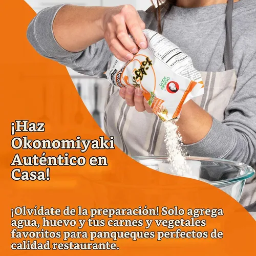 Vista 4 de Otafuku Okonomiyaki Harina, 12 porciones, 15.9 oz (1 libra)