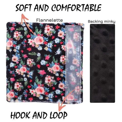 Vista 2 de Fundas de cinturón de seguridad de automóvil para bebés niños y niñas, correas de asiento de automóvil, almohadillas de hombro, funda suave