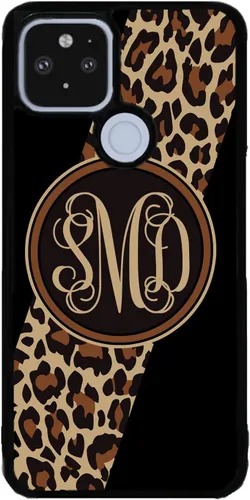 Vista 9 de Funda de goma negra con monograma de piel de leopardo compatible con Google Pixel 10, 10 Pro, 10 Pro XL, 9a, 9 Pro, Pixel 9, Pixel 9 Pro XL, 8a, 8