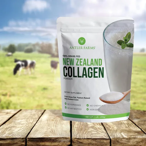 Vista 5 de Antler Farms - Polvo de colágeno 100% puro de Nueva Zelanda de vacas alimentadas con pasto, sin sabor, 1 libra - Péptidos solubles en agua fría