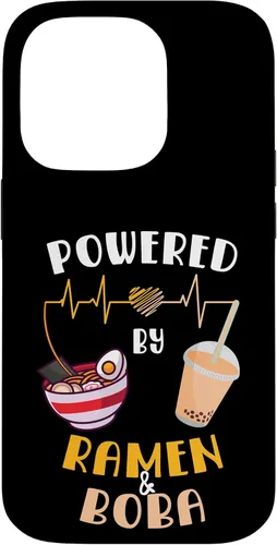 Vista 17 de Powered by Ramen & Boba Tea - Linda funda Kawaii Ramen Soup para iPhone 17