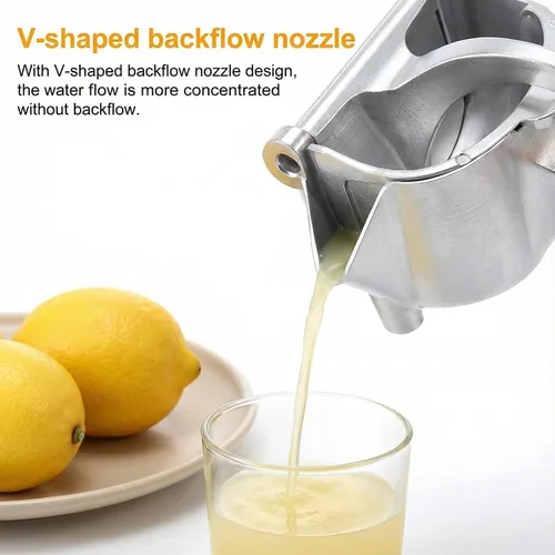 Vista 4 de Fresh Fruit Juice Extractor, 2026 Upgrade Aluminum Hand Juicer Squeezer Lemon Juicer Manual Hand Press with Ergonomic Grip, Easy to Clean for Orange