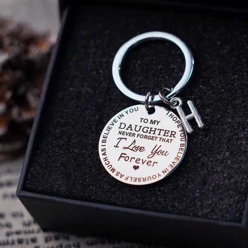 Vista 4 de To My Daughter Keychain Gifts From Mom Dad, Encouragement, Inspirational Gifts From Father Mother, Birthday Graduation Gifts
