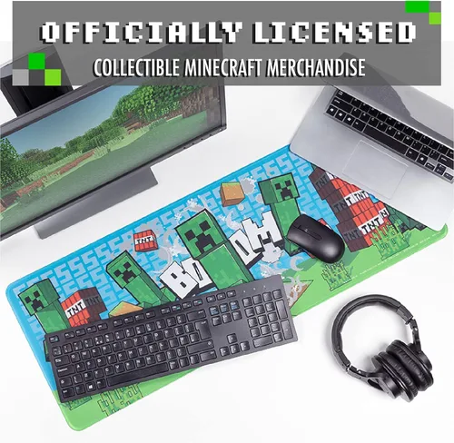 Vista 4 de Paladone Minecraft Creeper - Tapete de escritorio con licencia