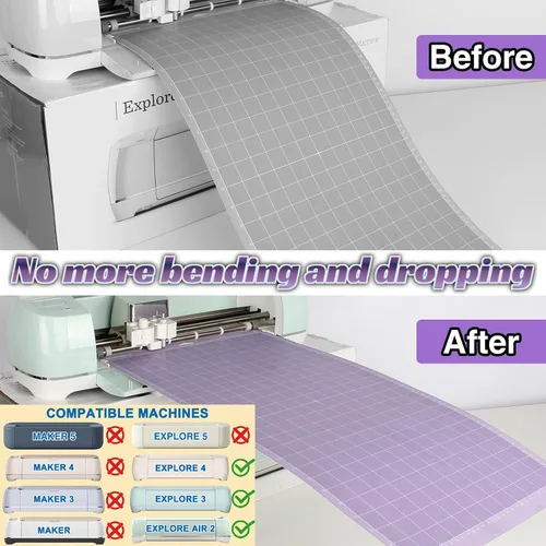Vista 2 de Bandeja de extensión larga compatible con Cricut Explore 4, 3 y Air