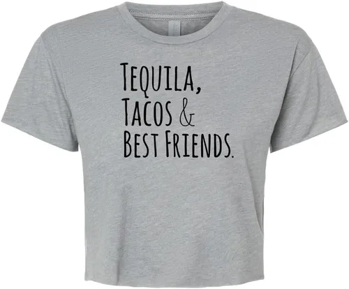 Vista 25 de Women's Screen Printed Crop Tee, Shirts With Sayings