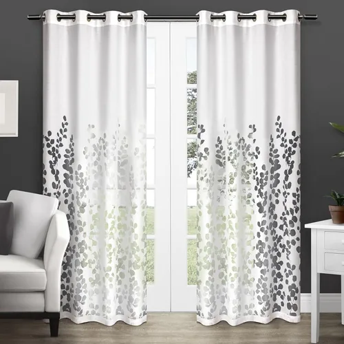 Vista 10 de Par de paneles de cortinas Wilshire Sheer de Exclusive Home Curtains para ventanas
