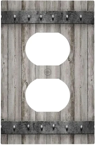 Vista 27 de Mid Century Morden Boho - Placa de pared para interruptor de luz dúplex de 1 banda, placa frontal decorativa eléctrica para receptáculo para baño