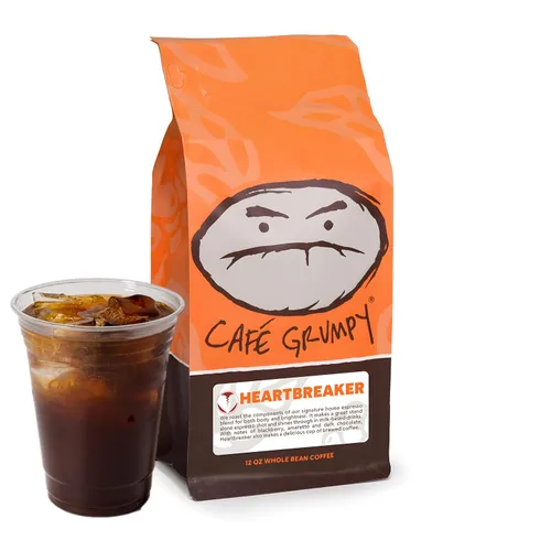 Vista 9 de Café Grumpy Colombia Café tostado medio, molido orgánico de un solo origen, grano entero premium para verter y preparar en frío, bajo en ácido, 12